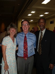 Before the program, with Mike Edmondson, and Public Defender Carey Haughwout.