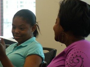 Kimberly Charles, of Palm Beach Gardens High School, seen here earlier during auditions, was a co-winner.